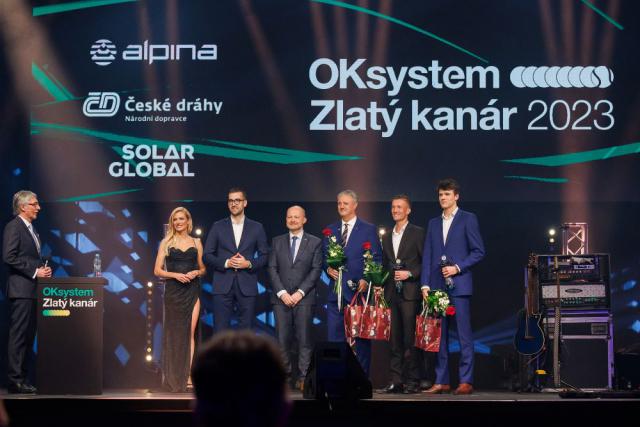 Oksystem ZLATÝ KANÁR 2024 Jiří Lehečka, Michal Krapinec, Ondřej Šebek, Jaroslav Navrátil, Gagriela Soukalová, Jakub Menšík